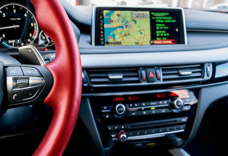 Modern Mini Car Interior with Multimedia System in Portland, OR